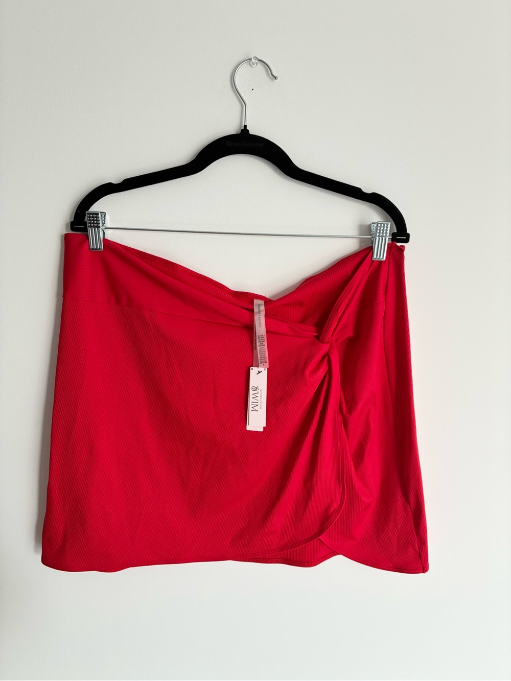 Victoria's Secret Bright Red Twist Front Swim Coverup Skirt